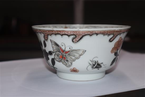 A Chinese rouge-de fer bowl, Yongzheng period height 6cm